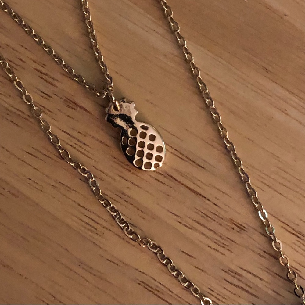 Double Strand Chain Necklace - Picture 7 of 8